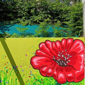 fleur dessin cours saint senoux arc en ciel